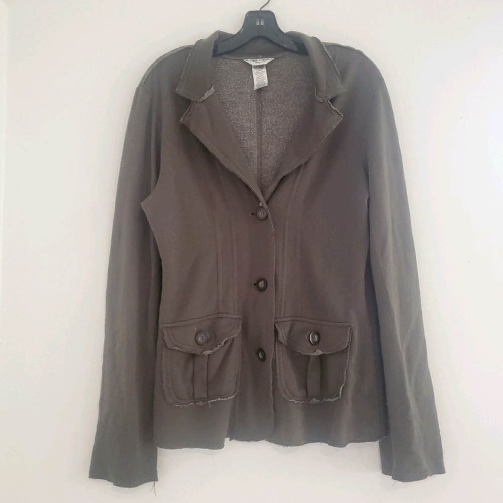 Hard Tail Army Green Slouchy Blazer